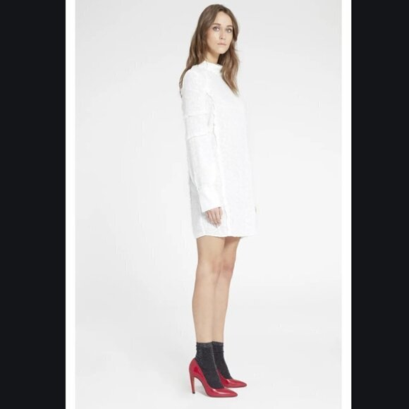 IRO Mijo Textured Tunic Dress Silk 10 M - Picture 1 of 9
